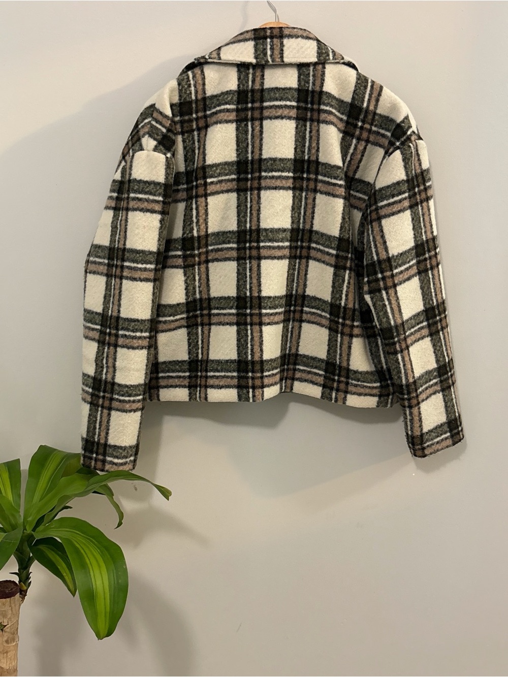 Plaid Button-Up Jacket - Picture 2 of 4